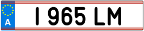 Trailer License Plate